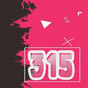 Number vector font design. Stock Illustration