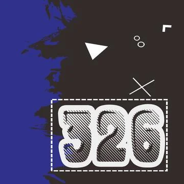 Number vector font design. Stock Illustration