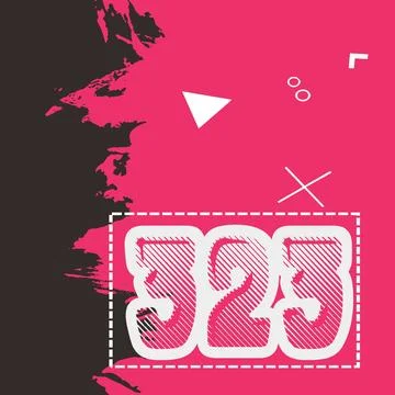 Number vector font design. Stock Illustration