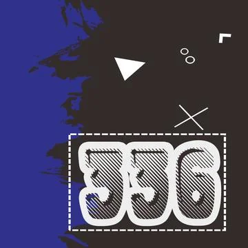 Number vector font design. Иллюстрация