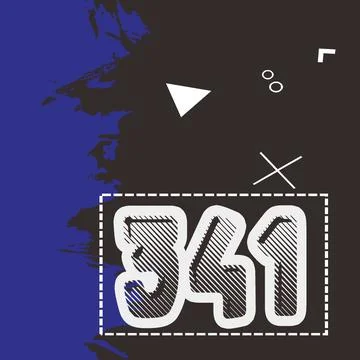 Number vector font design. Stock Illustration