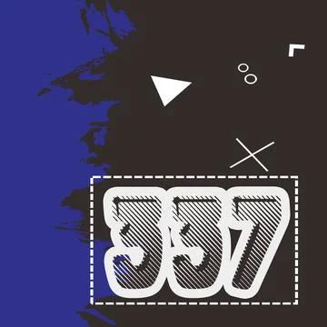 Number vector font design. Stock Illustration