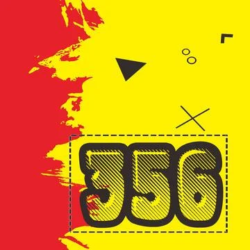 Number vector font design. Stock Illustration