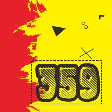 Number vector font design. Stock Illustration