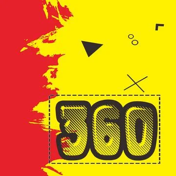 Number vector font design. Stock Illustration