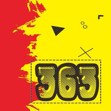 Number vector font design. Stock Illustration