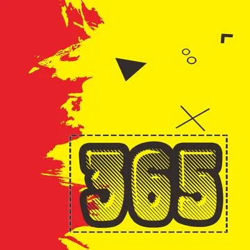 Number vector font design. Stock Illustration