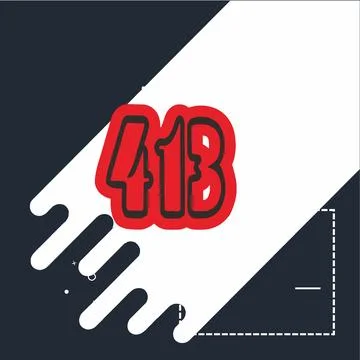Number vector font design. Stock Illustration