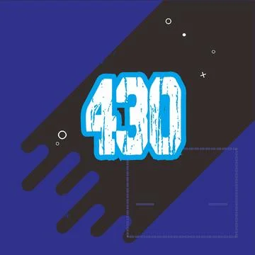 Number vector font design. Stock Illustration