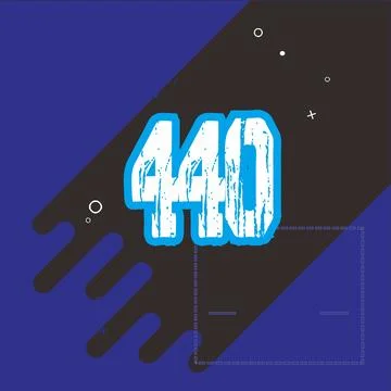 Number vector font design. Stock Illustration