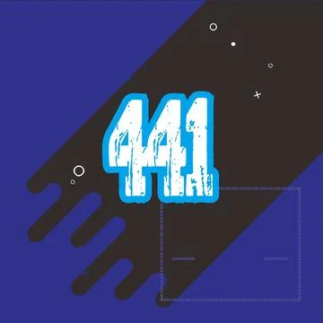 Number vector font design. Stock Illustration