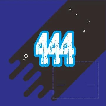 Number vector font design. Illustrazione stock