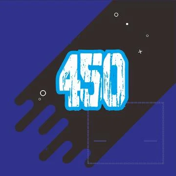 Number vector font design. Stock Illustration