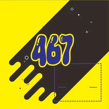 Number vector font design. Stock Illustration