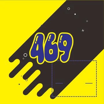 Number vector font design. Illustrazione stock