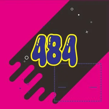 Number vector font design. Illustrazione stock
