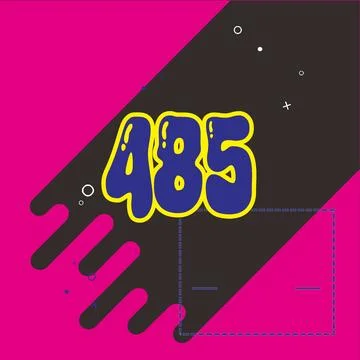 Number vector font design. Stockillustratie