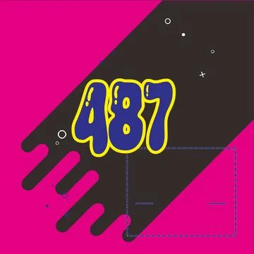 Number vector font design. Stock Illustration