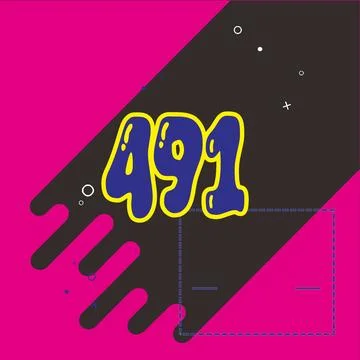 Number vector font design. Stock Illustration