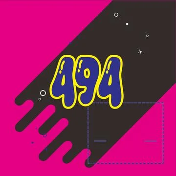 Number vector font design. Stock Illustration