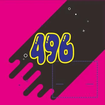 Number vector font design. Stock Illustration