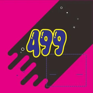 Number vector font design. Stock Illustration