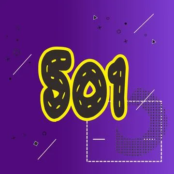 Number vector font design. Stock Illustration