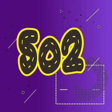 Number vector font design. Stock Illustration