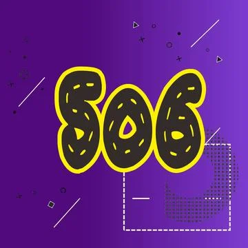 Number vector font design. Stock Illustration