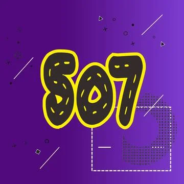 Number vector font design. Stock Illustration