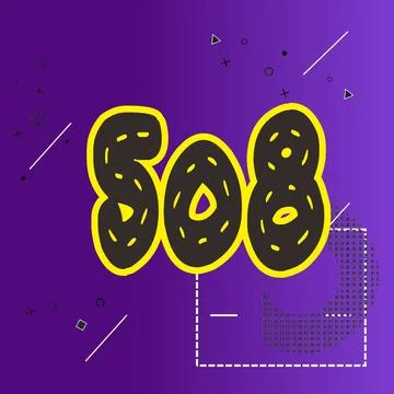 Number vector font design. Illustrazione stock