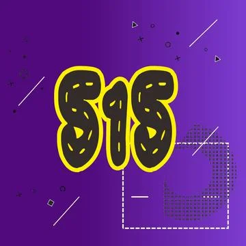 Number vector font design. Stock Illustration