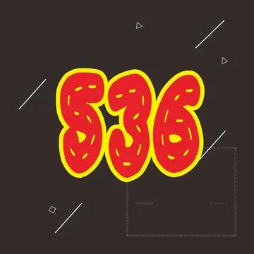 Number vector font design. Stock Illustration