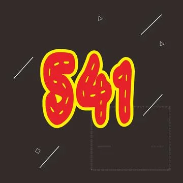 Number vector font design. Stock Illustration