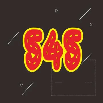 Number vector font design. Stock Illustration