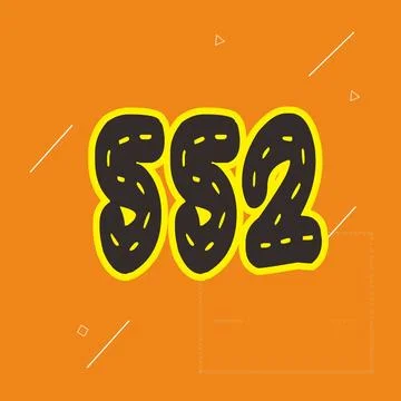 Number vector font design. Stock Illustration