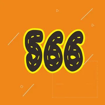 Number vector font design. Stock Illustration
