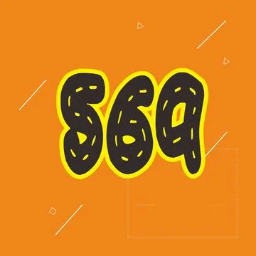 Number vector font design. Stock Illustration