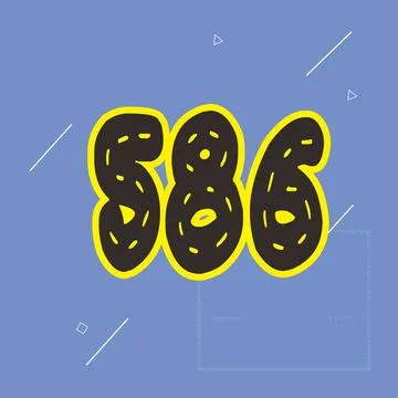 Number vector font design. Stock Illustration