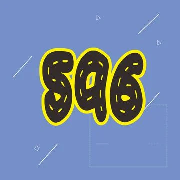 Number vector font design. Stock Illustration