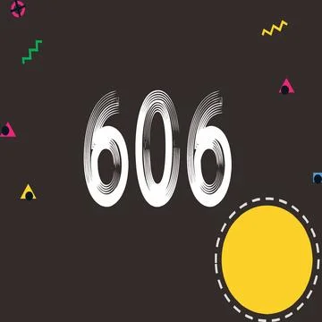 Number vector font design. Stock-Illustration