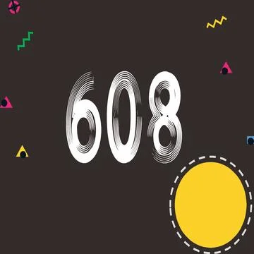 Number vector font design. Stock Illustration