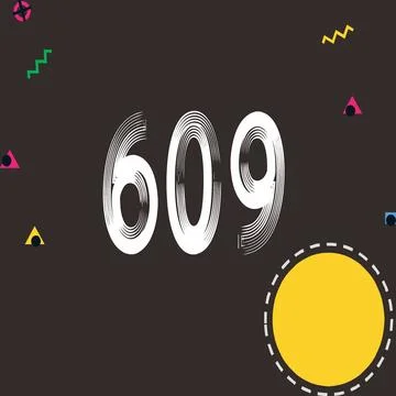 Number vector font design. Illustrazione stock