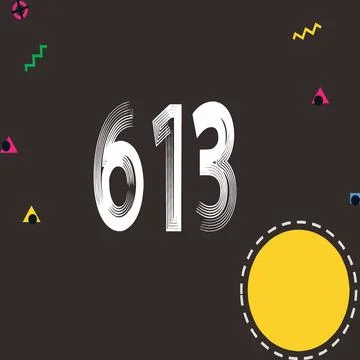 Number vector font design. Stock Illustration