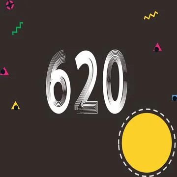 Number vector font design. Stock Illustration