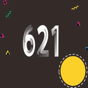 Number vector font design. Stock Illustration