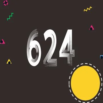 Number vector font design. Stock Illustration