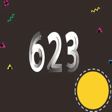 Number vector font design. Stock Illustration