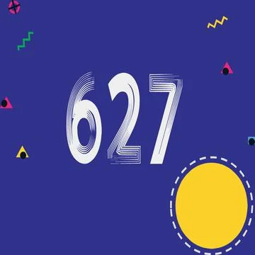 Number vector font design. Stock Illustration
