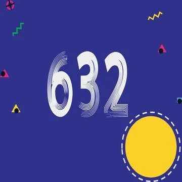 Number vector font design. Illustrazione stock